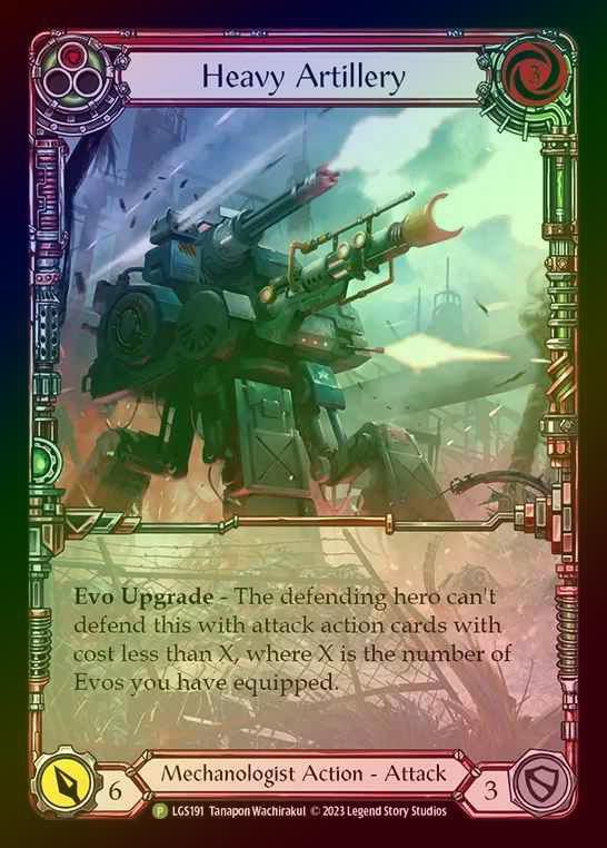 【RF】[Mechanologist] Heavy Artillery (Extended Art) (red) [LGS191-P]