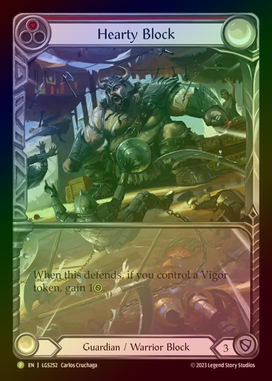 【RF】[Guardian Warrior] Hearty Block (Extended Art) [LGS252-P]