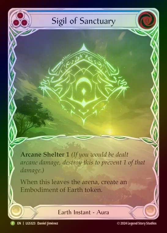 【RF】[Earth] Sigil of Sanctuary (Extended Art) [LGS323-P]