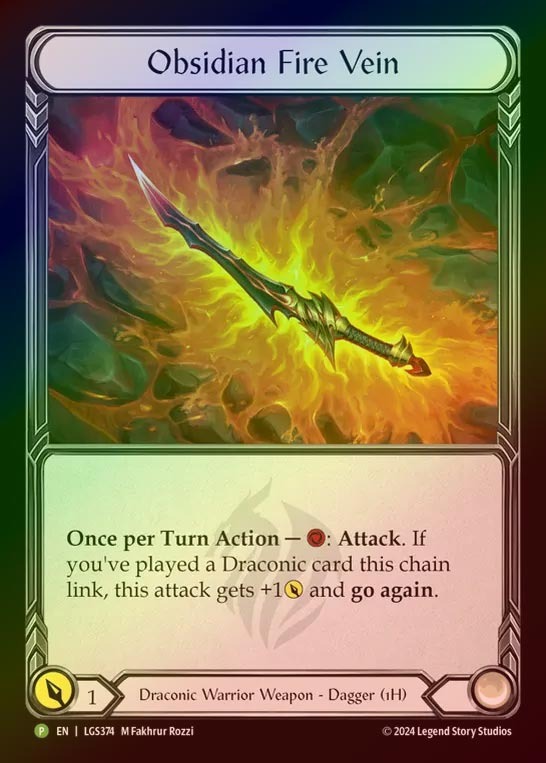 【RF】[Draconic Warrior] Obsidian Fire Vein [LGS374-P]