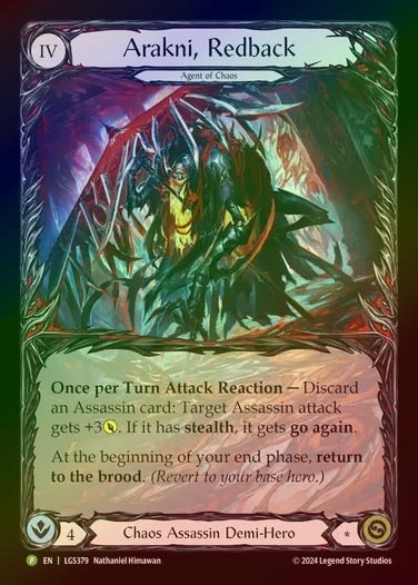【RF】[Chaos Assassin] Arakni, Redback (Extended Art) [LGS379-P]