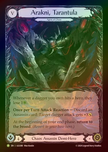 【RF】[Chaos Assassin] Arakni, Tarantula (Extended Art) [LGS380-P]