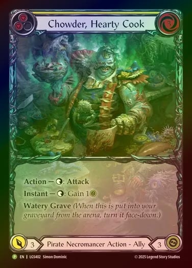 【RF】[Pirate Necromancer] Chowder, Hearty Cook (Extended Art) [LGS402-P]