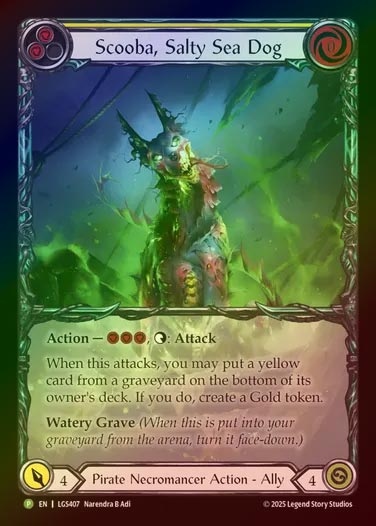 【RF】[Pirate Necromancer] Scooba, Salty Sea Dog (Extended Art) [LGS407-P]