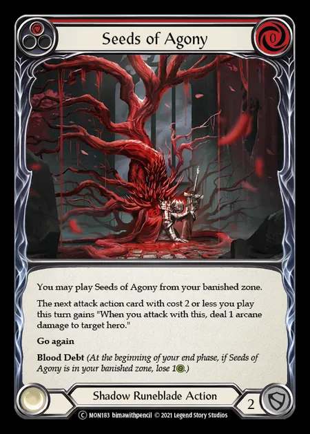 [Shadow Runeblade] Seeds of Agony [UL-MON183-C] (red)