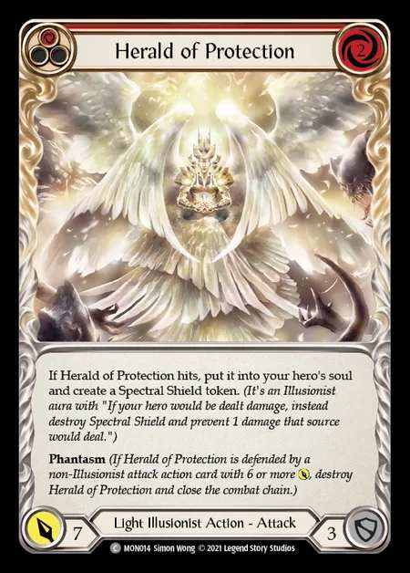 [Light Illusionist] Herald of Protection (red) [1st-MON_014-C]