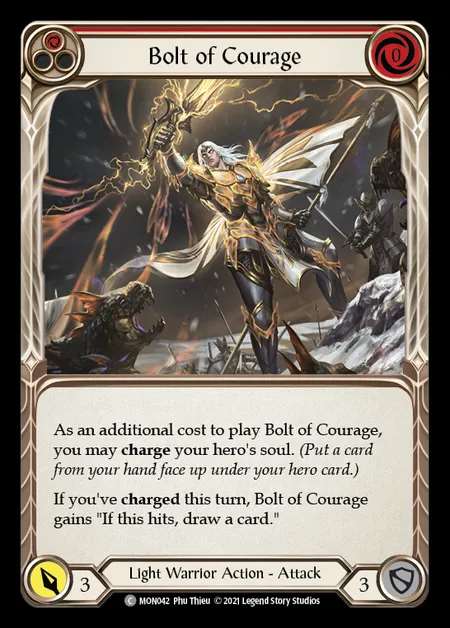 [Light Warrior] Bolt of Courage (red) [1st-MON_042-C]