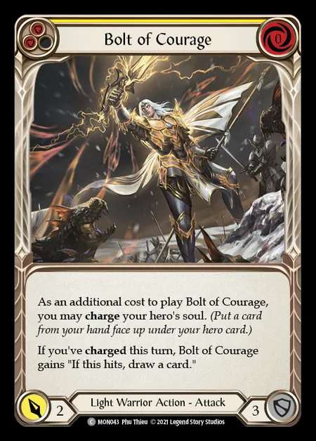 [Light Warrior] Bolt of Courage (yellow) [1st-MON_043-C]
