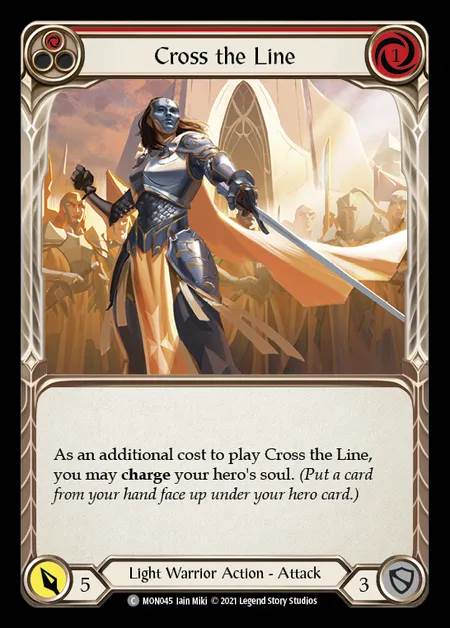 [Light Warrior] Cross the Line (red) [1st-MON_045-C]
