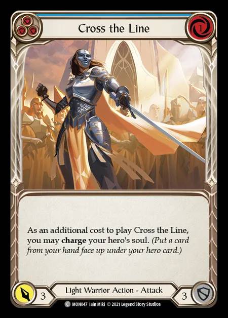 [Light Warrior] Cross the Line (blue) [1st-MON_047-C]