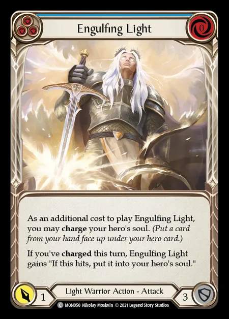 [Light Warrior] Engulfing Light (blue) [1st-MON_050-C]