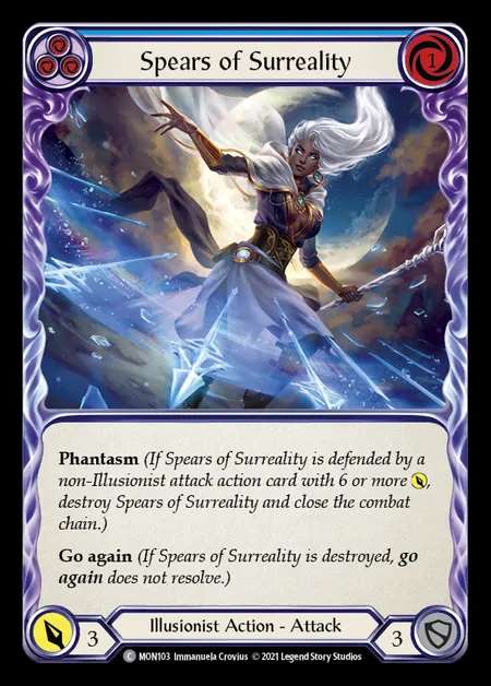 [Illusionist] Spears of Surreality (blue) [1st-MON_103-C]