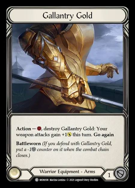 [Warrior] Gallantry Gold [1st-MON_108-C]