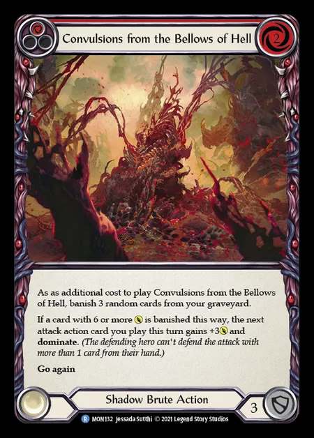[Shadow Brute] Convulsions from the Bellows of Hell (red) [1st-MON_132-R]