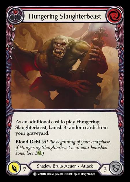 [Shadow Brute] Hungering Slaughterbeast (red) [1st-MON_147-C]
