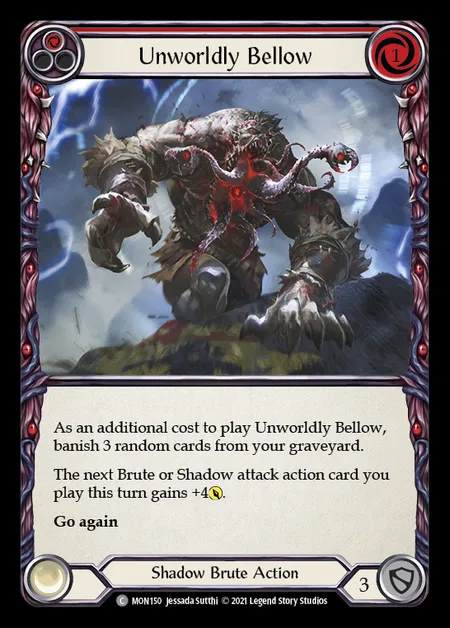 [Shadow Brute] Unworldly Bellow (red) [1st-MON_150-C]