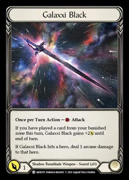 [Shadow Runeblade] Galaxxi Black [1st-MON_155-T]
