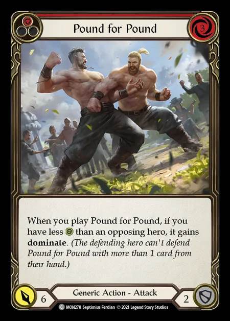 [Generic] Pound for Pound (red) [1st-MON_278-C]