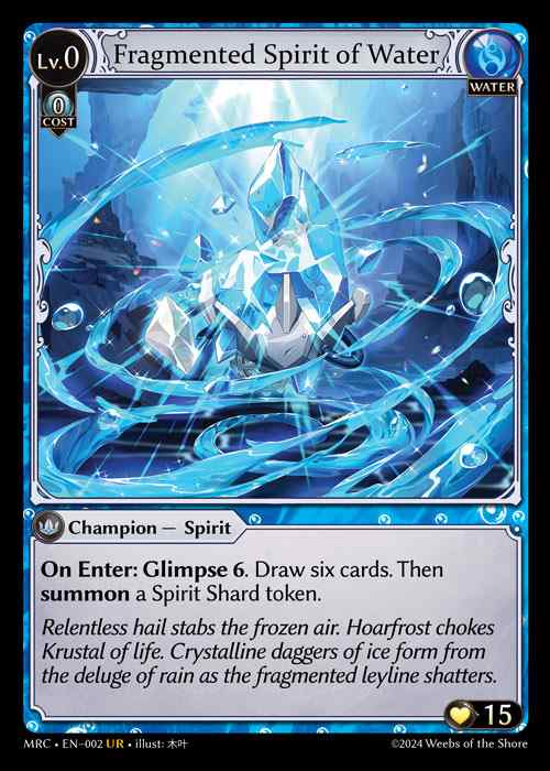 [Water] Fragmented Spirit of Water [MRC002-UR]