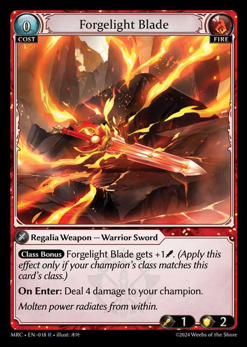 [Fire] Forgelight Blade [MRC018-R]