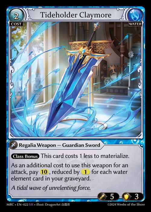 [Water] Tideholder Claymore [MRC022-SR]