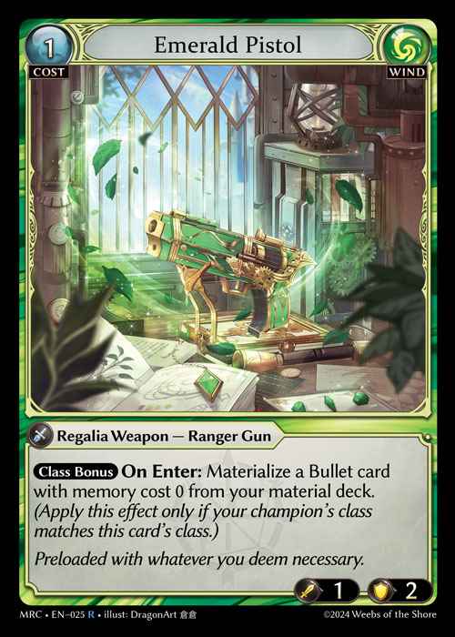 [Wind] Emerald Pistol [MRC025-R]