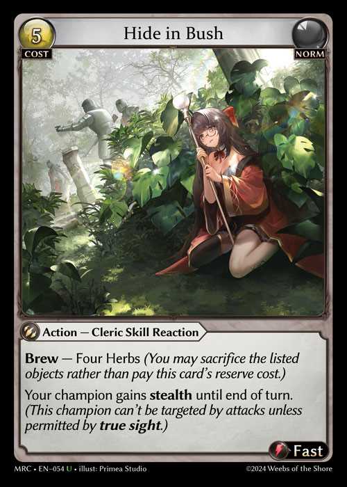 [Norm] Hide in Bush [MRC054-U]