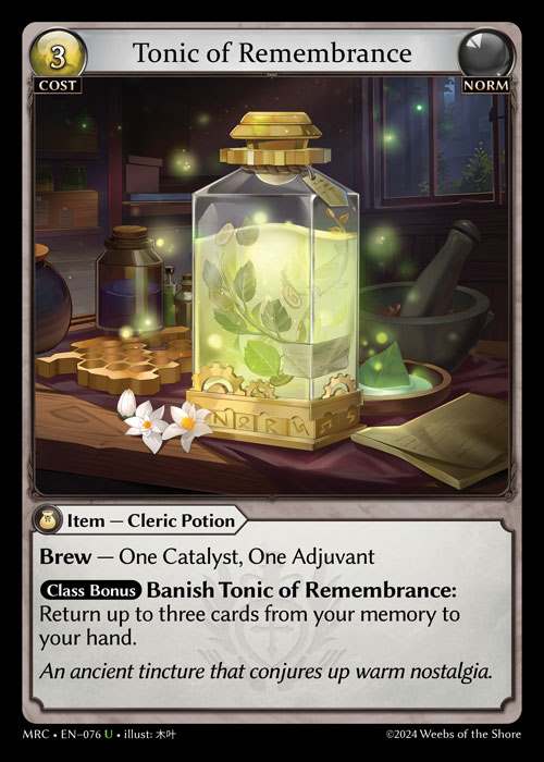 [Norm] Tonic of Remembrance [MRC076-U]