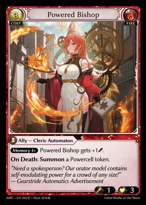 [Fire] Powered Bishop [MRC092-C]