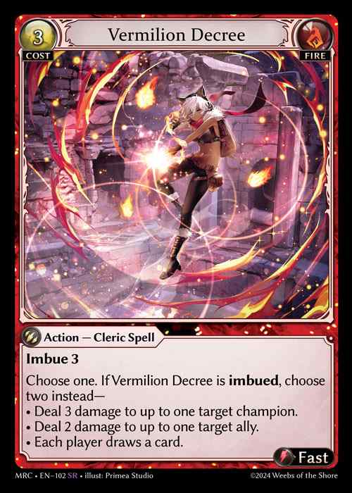 [Fire] Vermilion Decree [MRC102-SR]