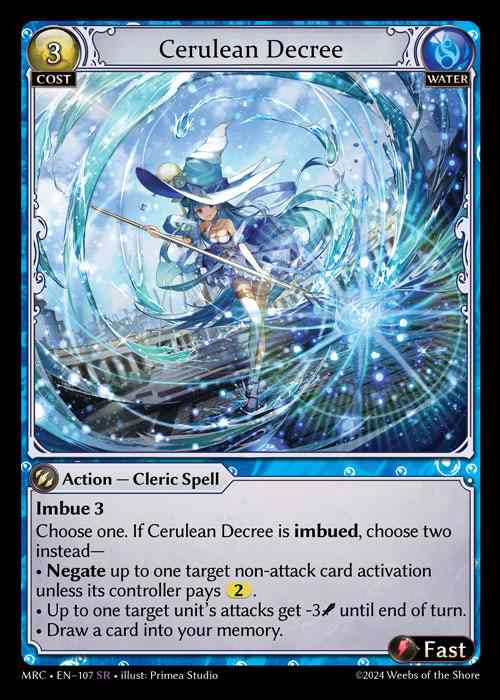 [Water] Cerulean Decree [MRC107-SR]