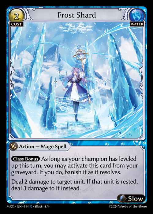 [Water] Frost Shard [MRC114-R]