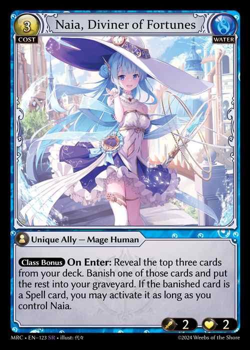 [Water] Naia, Diviner of Fortunes [MRC123-SR]