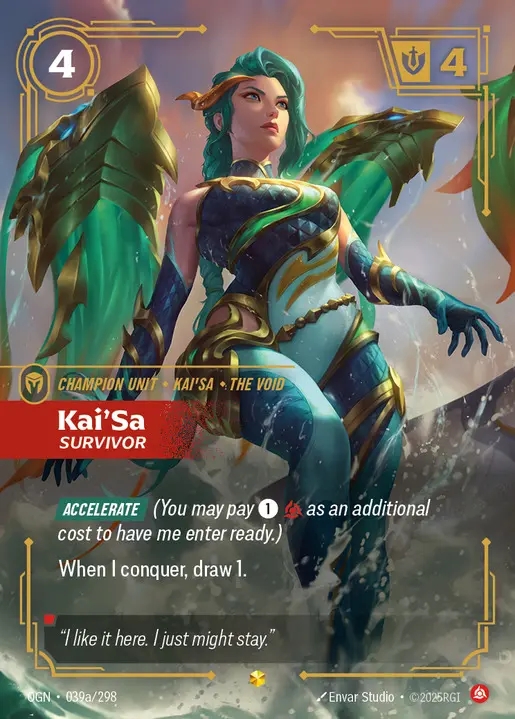 【Showcase】[Fury] Kai'Sa, Survivor [OGN-039a-Showcase]