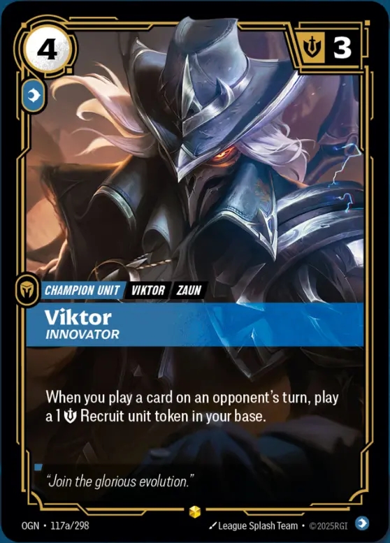 【Showcase】[Mind] Viktor, Innovator [OGN-117a-Showcase]