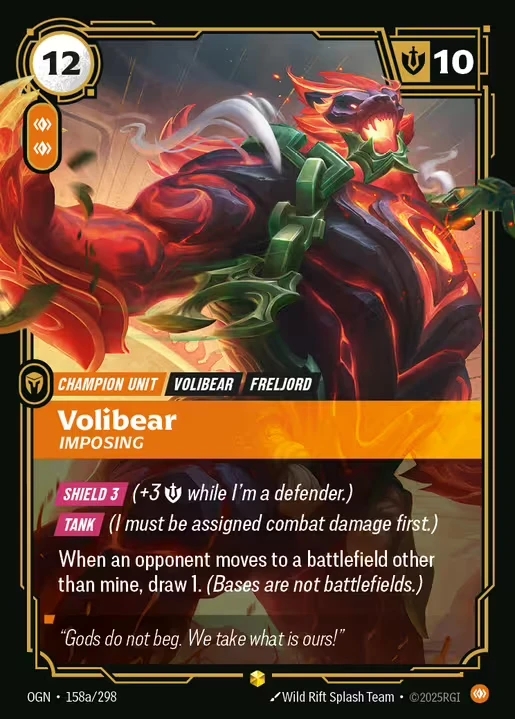 【Showcase】[Body] Volibear, Imposing [OGN-158a-Showcase]