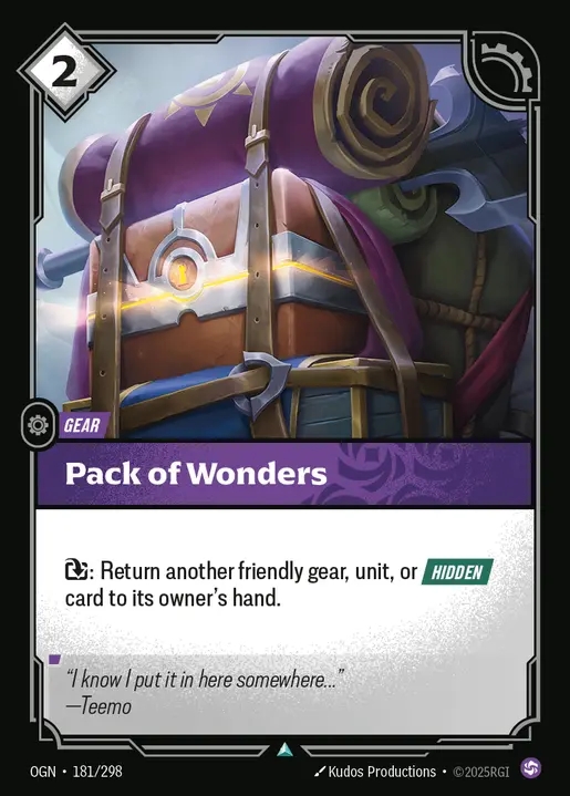 [Chaos] Pack of Wonders [OGN-181-U]