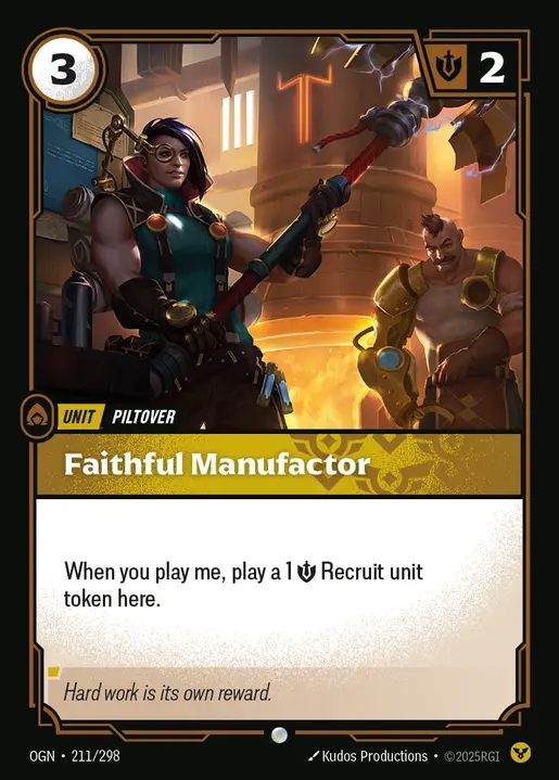 [Order] Faithful Manufactor [OGN-211-C]
