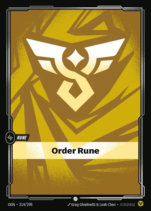 [Order] Order Rune [OGN-214-C]