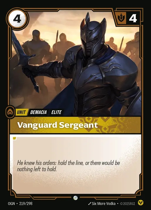 [Order] Vanguard Sergeant [OGN-219-C]
