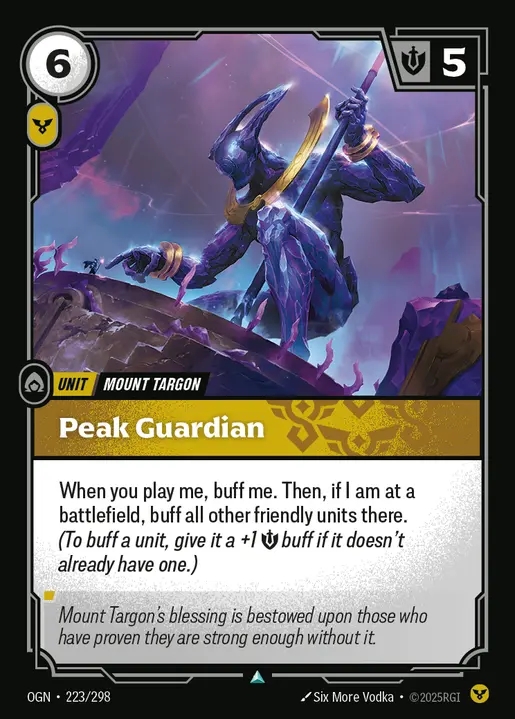 [Order] Peak Guardian [OGN-223-U]