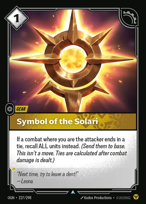 [Order] Symbol of the Solari [OGN-227-U]
