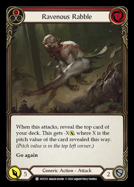 [Generic] Ravenous Rabble [OUT213-C] (red)