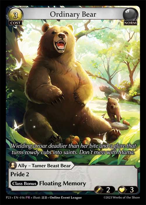 [Norm] Ordinary Bear [P23-016-PR]