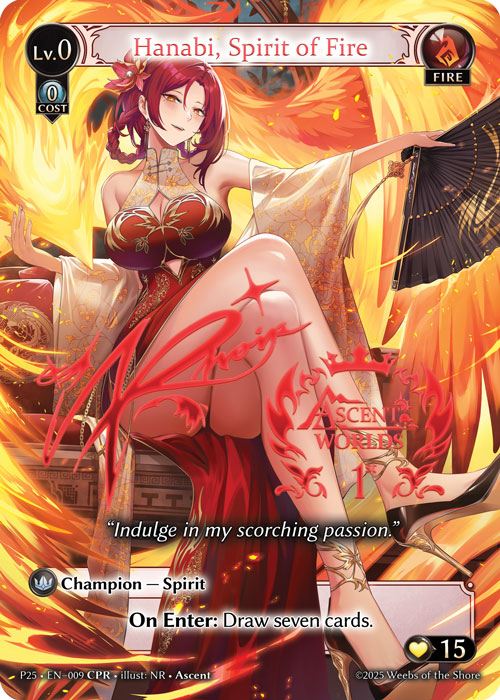 【クーポン使用不可】【CPR】[Fire] Hanabi, Spirit of Fire [P25-009-CPR]
