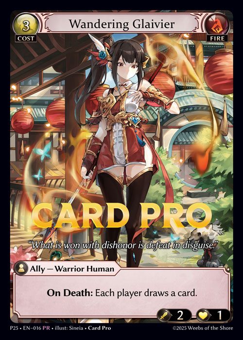 [Fire] Wandering Glaivier [P25-016-PR]