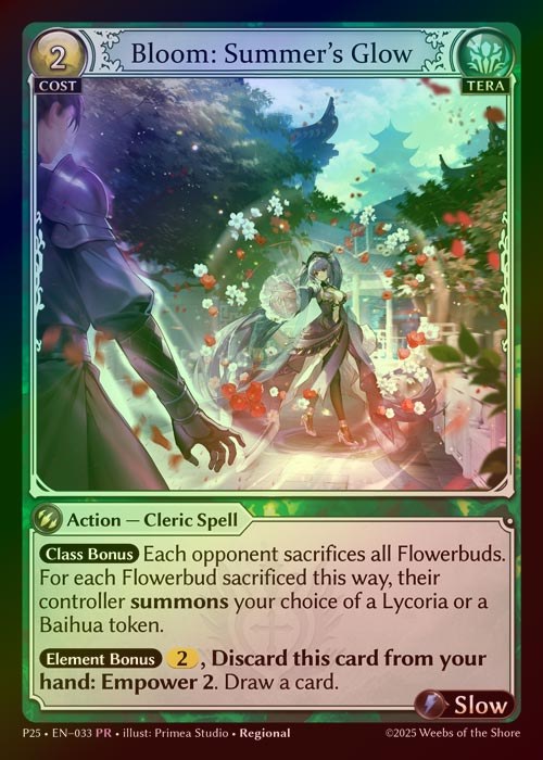 【FOIL】[Tera] Bloom: Summer's Glow [P25-033-PR]