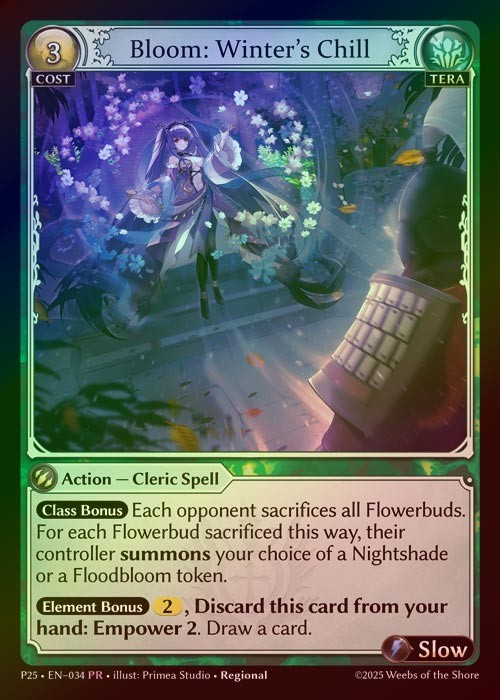 【FOIL】[Tera] Bloom: Winter's Chill [P25-034-PR]