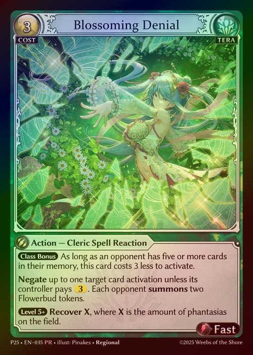 【FOIL】[Tera] Blossoming Denial [P25-035-PR]