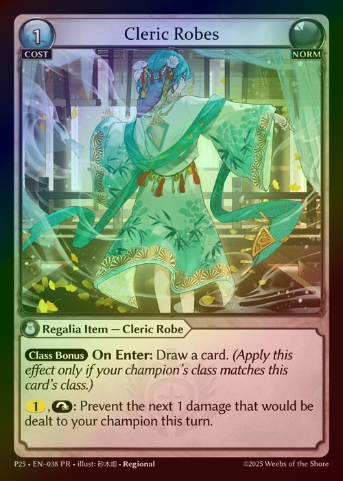 【FOIL】[Norm] Cleric Robes [P25-038-PR]